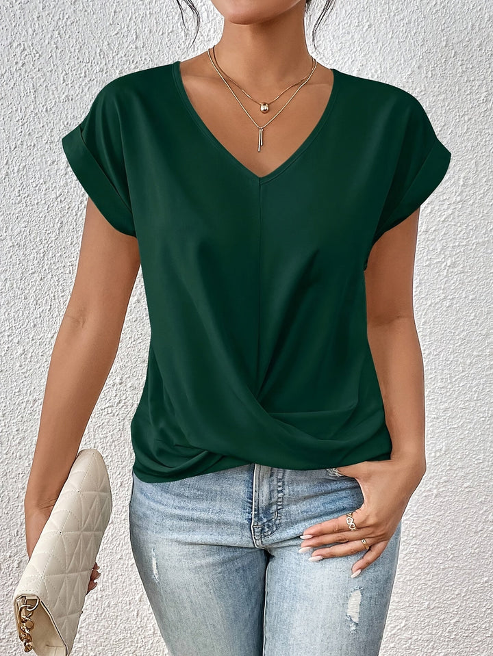Clea | Casual Sweetheart Neckline T-Shirt