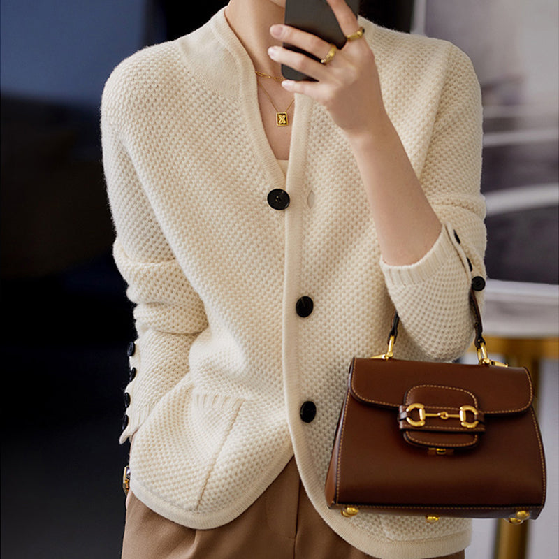 Trendy Wool Blend Ladies' Sweater - Sophia