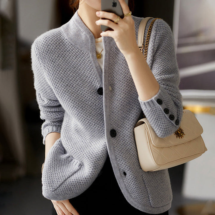 Trendy Wool Blend Ladies' Sweater - Sophia