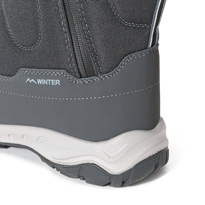 Women's winter boots with side zipper - waterproof, non-slip, durable snow boots with warm lining