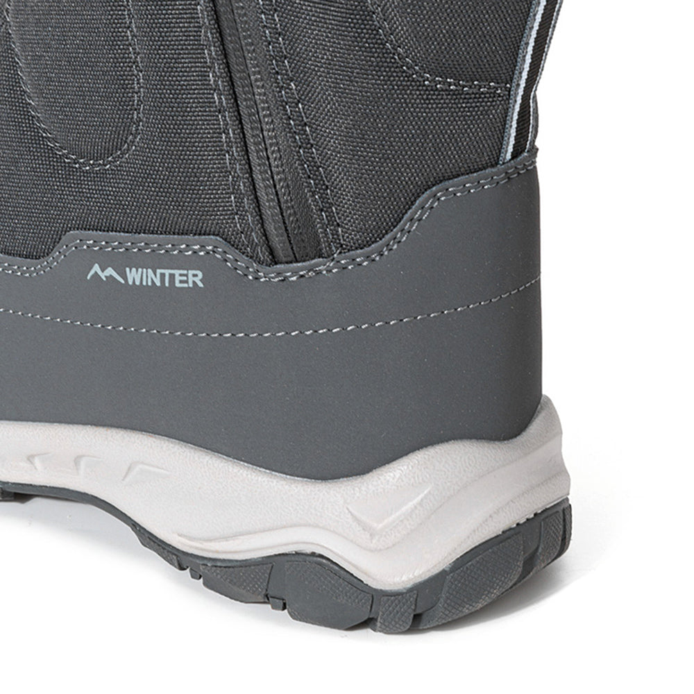 Women's winter boots with side zipper - waterproof, non-slip, durable snow boots with warm lining