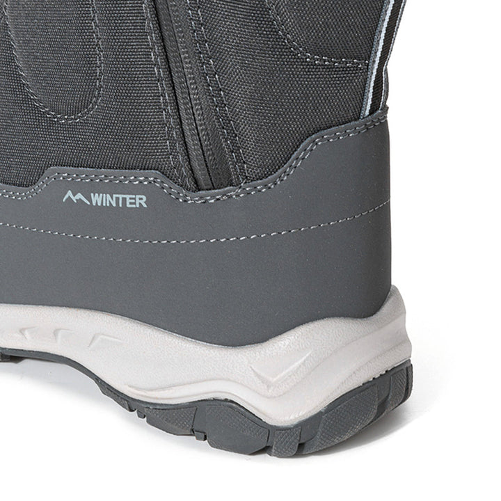Women's winter boots with side zipper - waterproof, non-slip, durable snow boots with warm lining