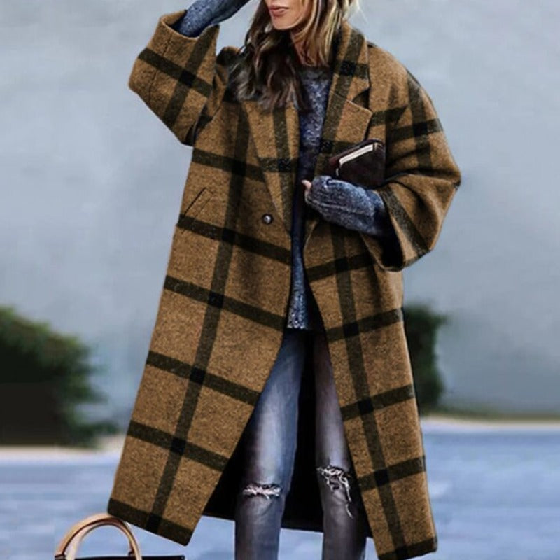 Evelyn - Stylish Wool Overcoat for Ultimate Comfort and Classic Appeal