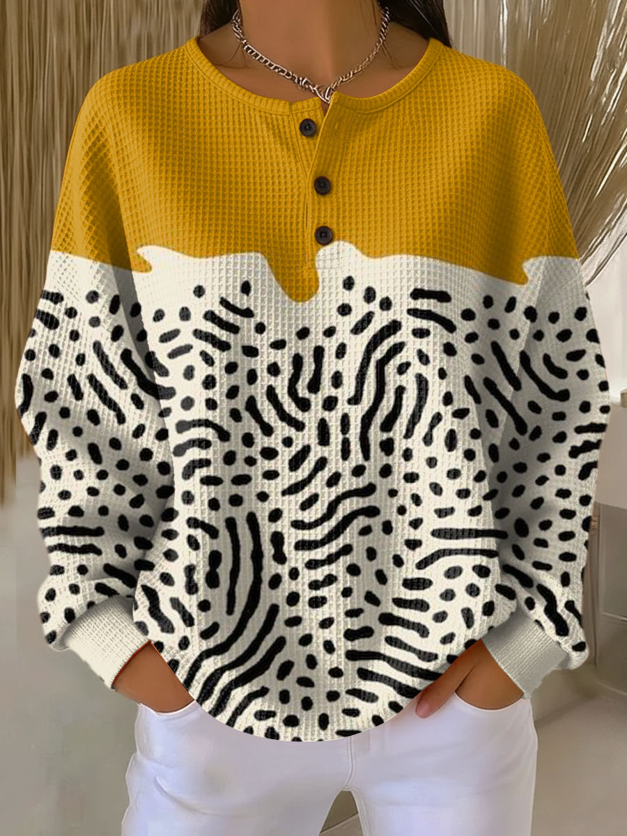 Women's Warm Waffle Knit Sweater | Soft Brushed Interior Thermal Jumper | Relaxed Fit Winter Pullover for Cold Weather