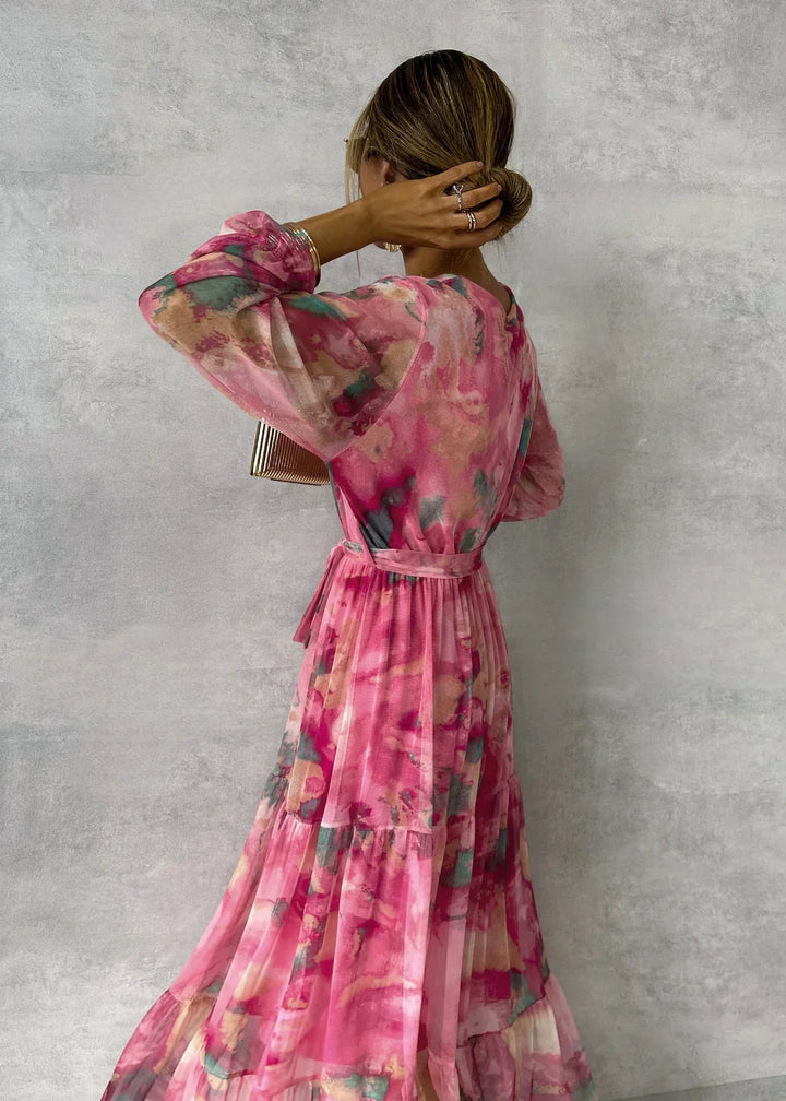 Elegant Floral Maxi Dress – Isabella