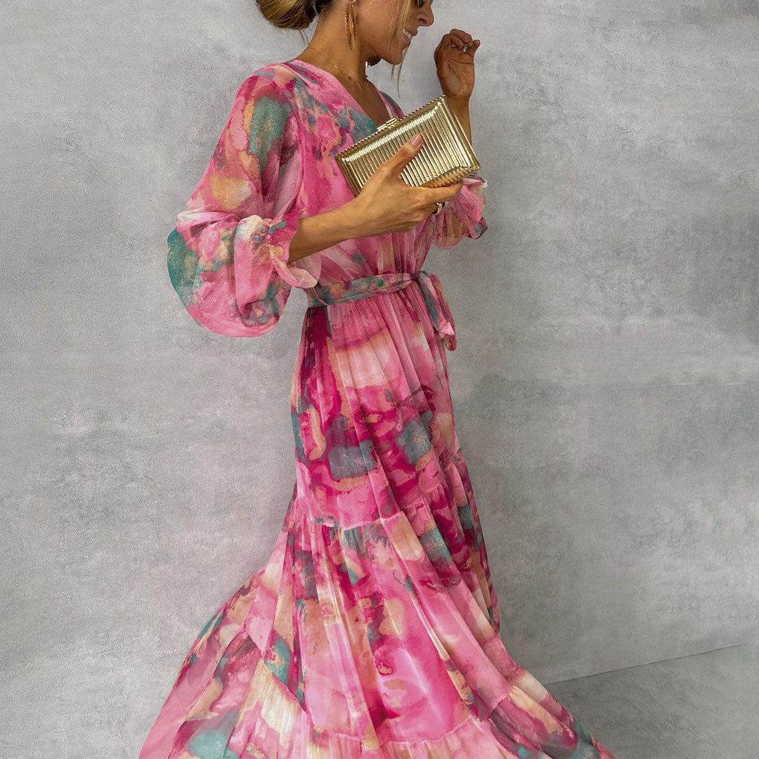 Elegant Floral Maxi Dress – Isabella