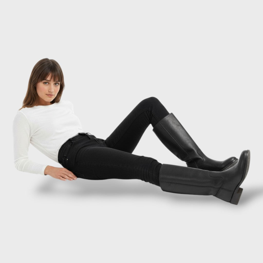 Women's Knee High Boots with Structured Sole | Comfortable Slim Fit Tall Boots for Everyday Walking and Versatile Style