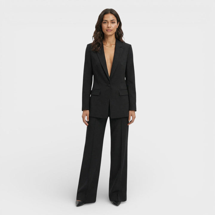 Women's blazer, fitted cut, single-breasted, notched lapels