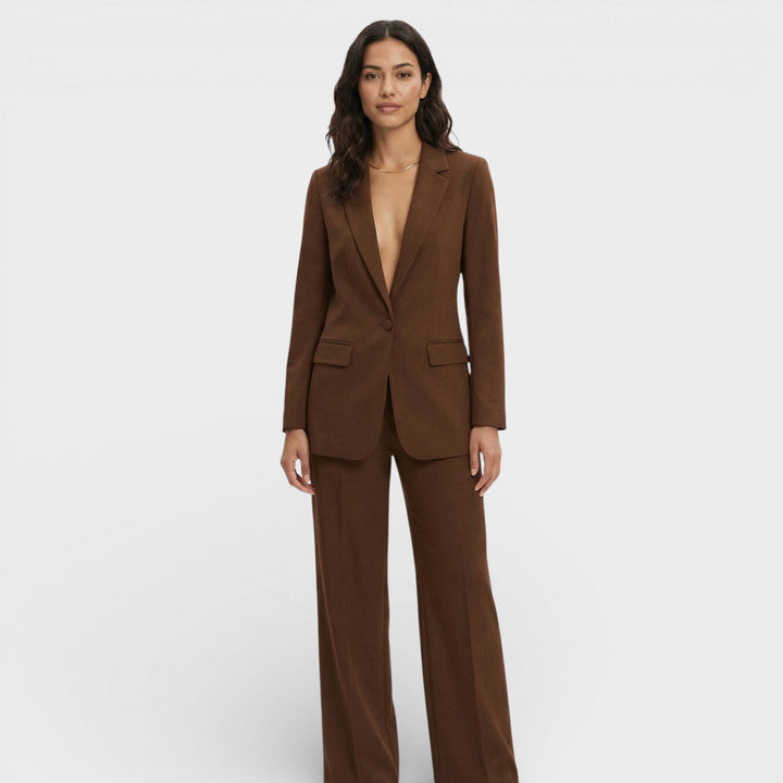 Women's blazer, fitted cut, single-breasted, notched lapels