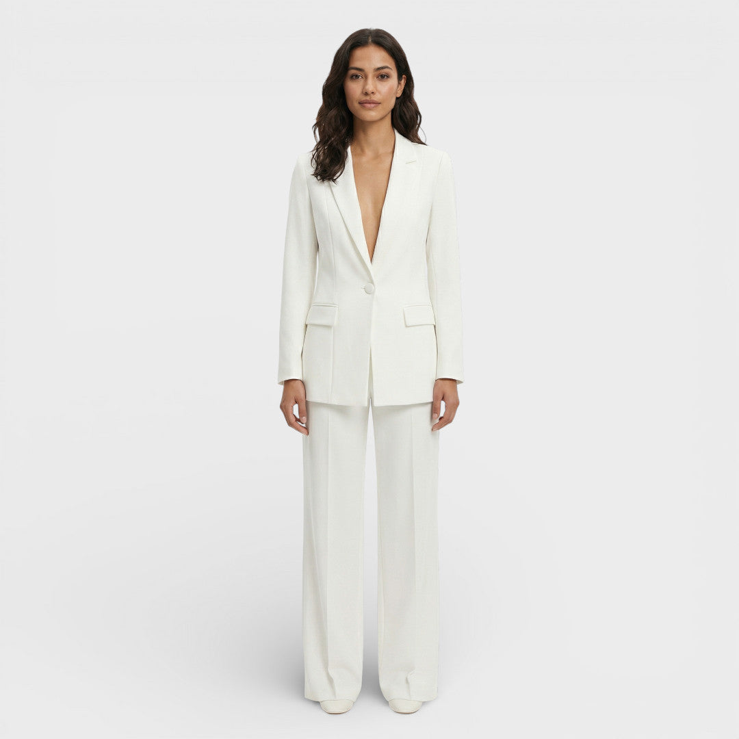 Women's blazer, fitted cut, single-breasted, notched lapels