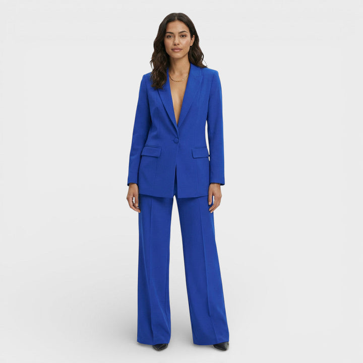 Women's blazer, fitted cut, single-breasted, notched lapels