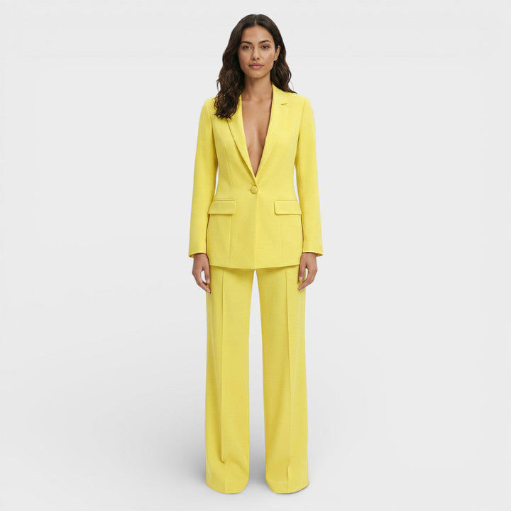 Women's blazer, fitted cut, single-breasted, notched lapels