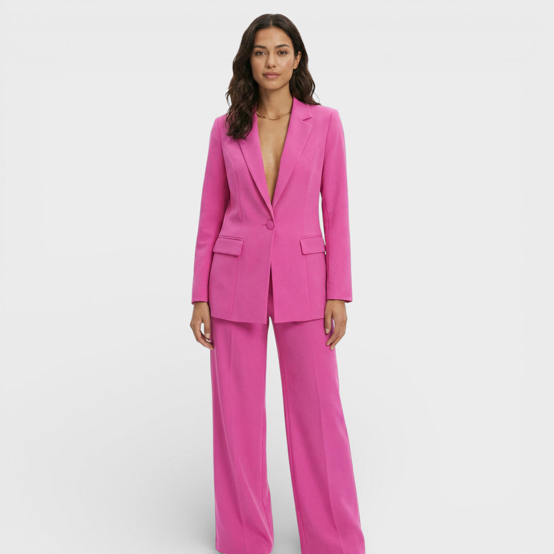 Women's blazer, fitted cut, single-breasted, notched lapels