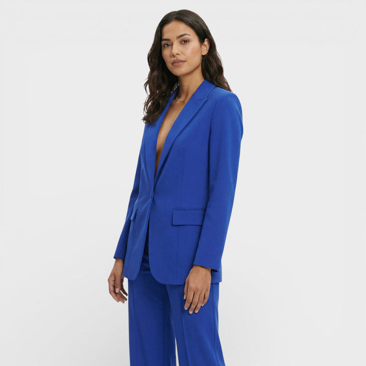 Women's blazer, fitted cut, single-breasted, notched lapels