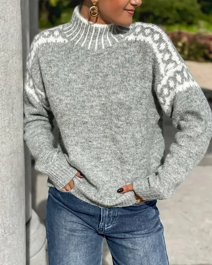 Women's Warm Waffle Knit Sweater | Soft Brushed Interior Thermal Jumper | Relaxed Fit Winter Pullover for Cold Weather
