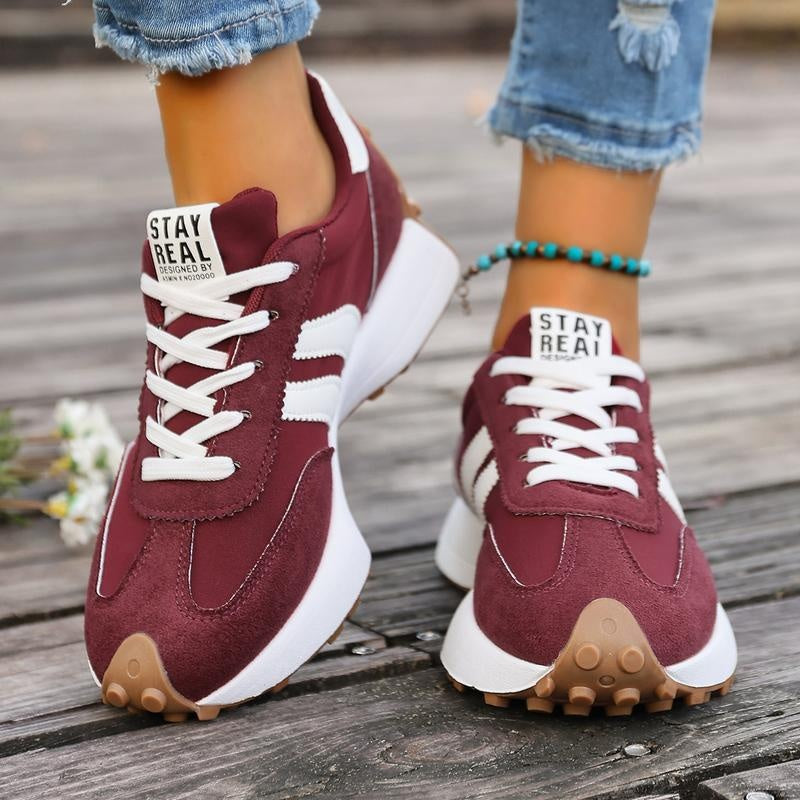 Laura | Women’s Retro-Style Casual Running Sneakers with Chunky Sole