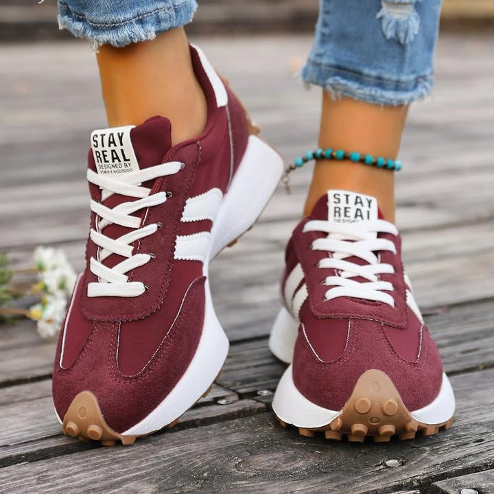 Laura | Women’s Retro-Style Casual Running Sneakers with Chunky Sole