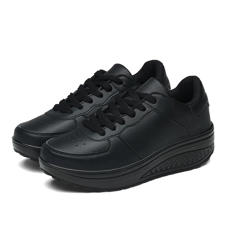 Lorena | Women's Leather Platform Lace-Up Sneakers