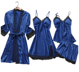Silk Charmeuse Pajama Ensemble - Stella