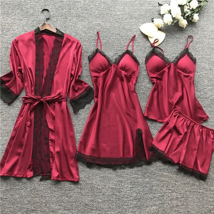 Silk Charmeuse Pajama Ensemble - Stella