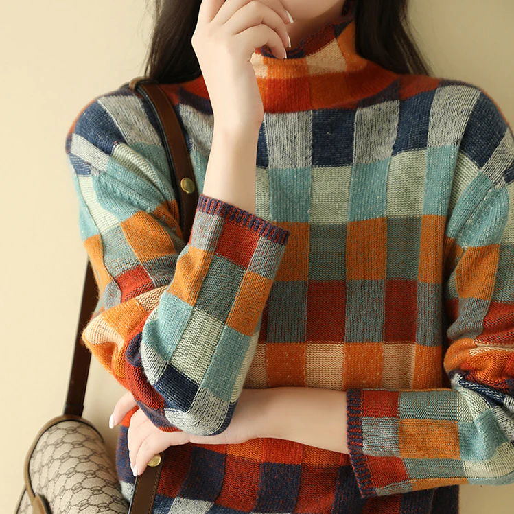 Premium Cashmere Turtle Neck Sweater - Eleanor