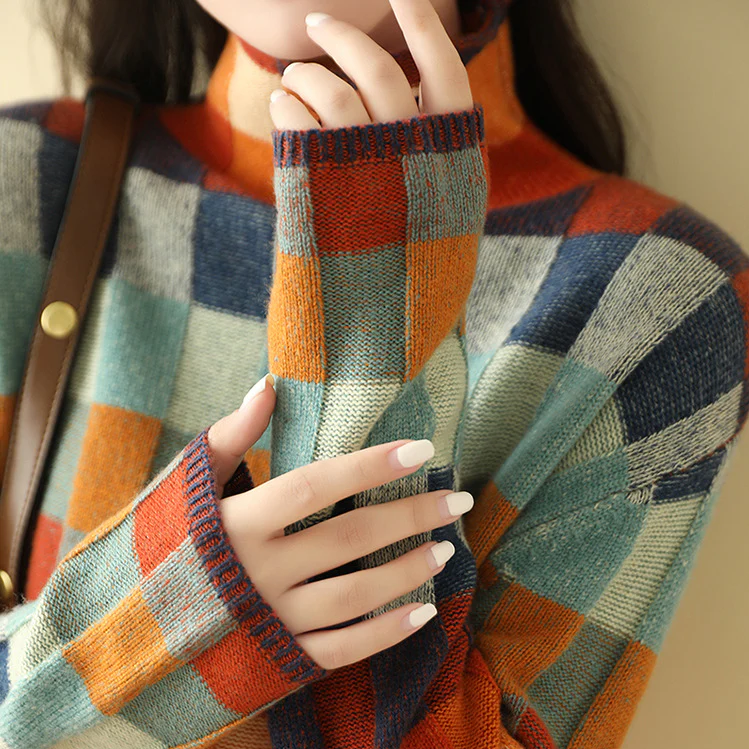 Premium Cashmere Turtle Neck Sweater - Eleanor