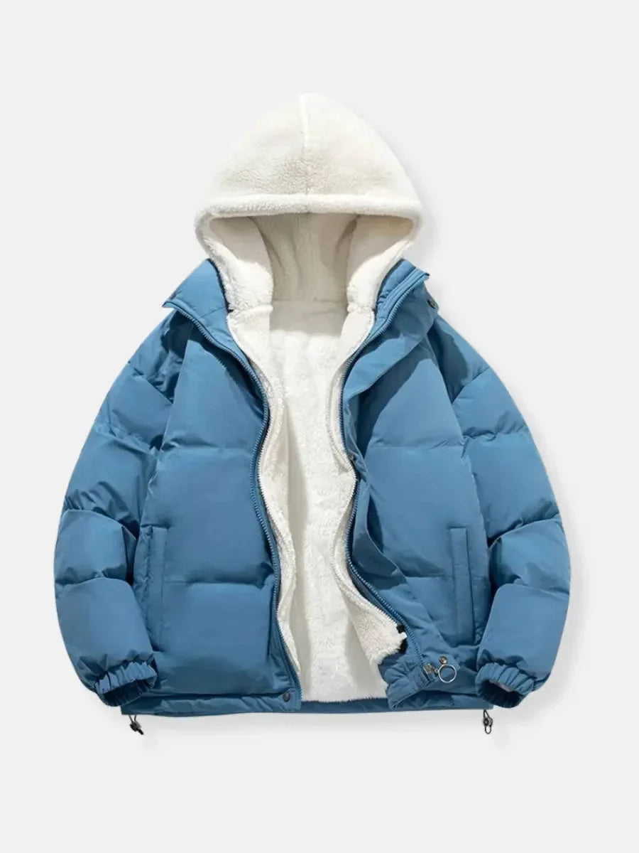 Women's Winter Puffer Coat with Hood and Soft Lining