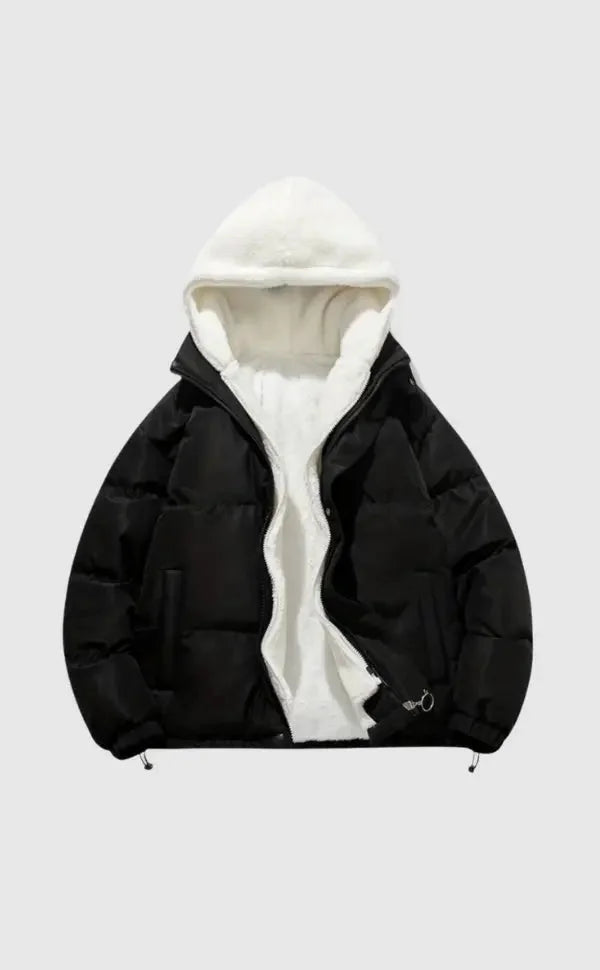 Women's Winter Puffer Coat with Hood and Soft Lining