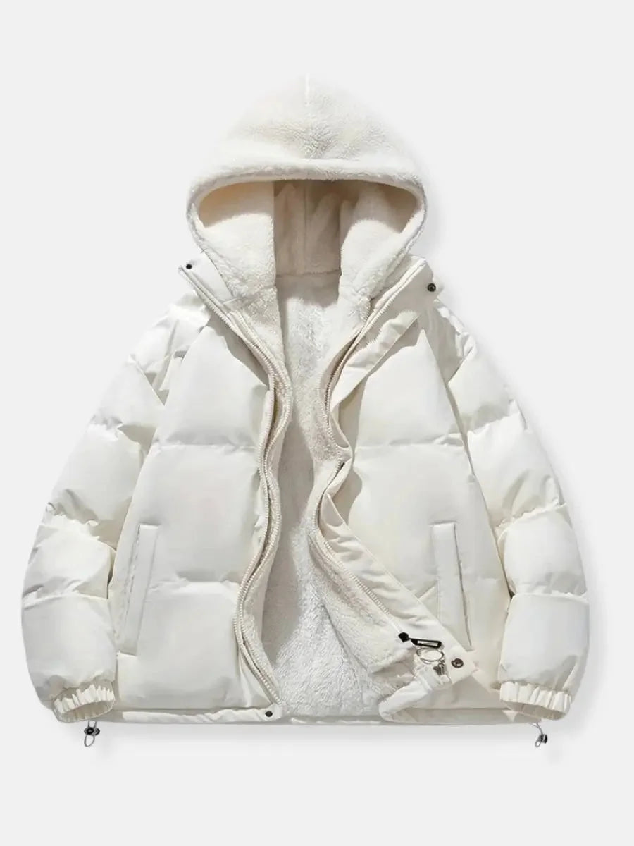 Women's Winter Puffer Coat with Hood and Soft Lining