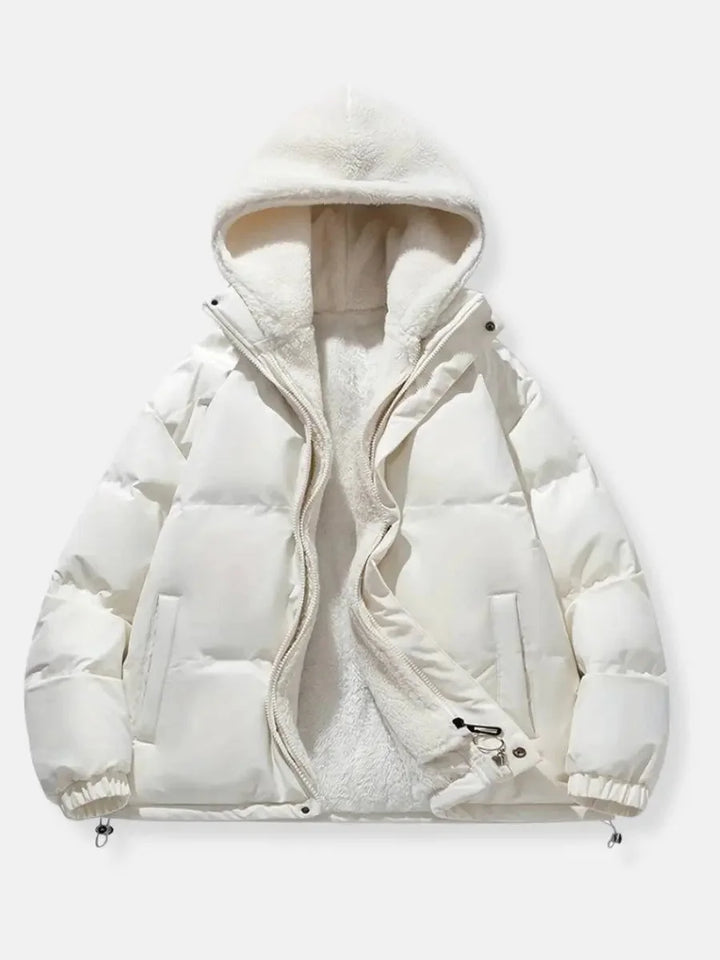 Women's Winter Puffer Coat with Hood and Soft Lining