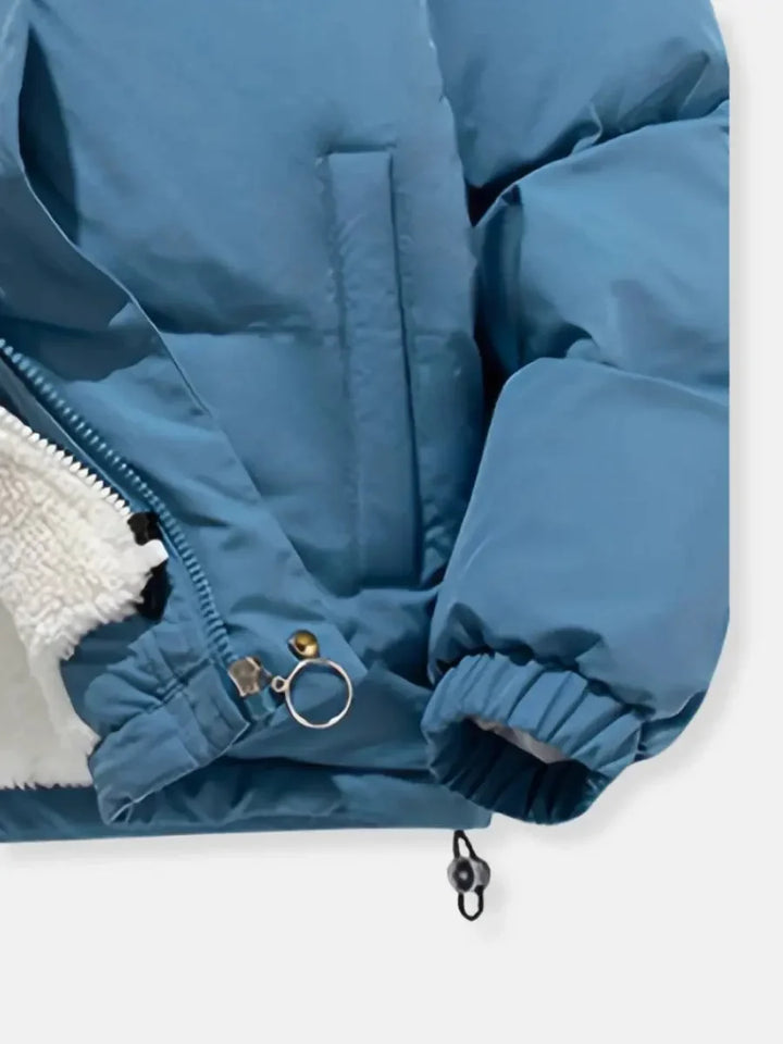 Women's Winter Puffer Coat with Hood and Soft Lining