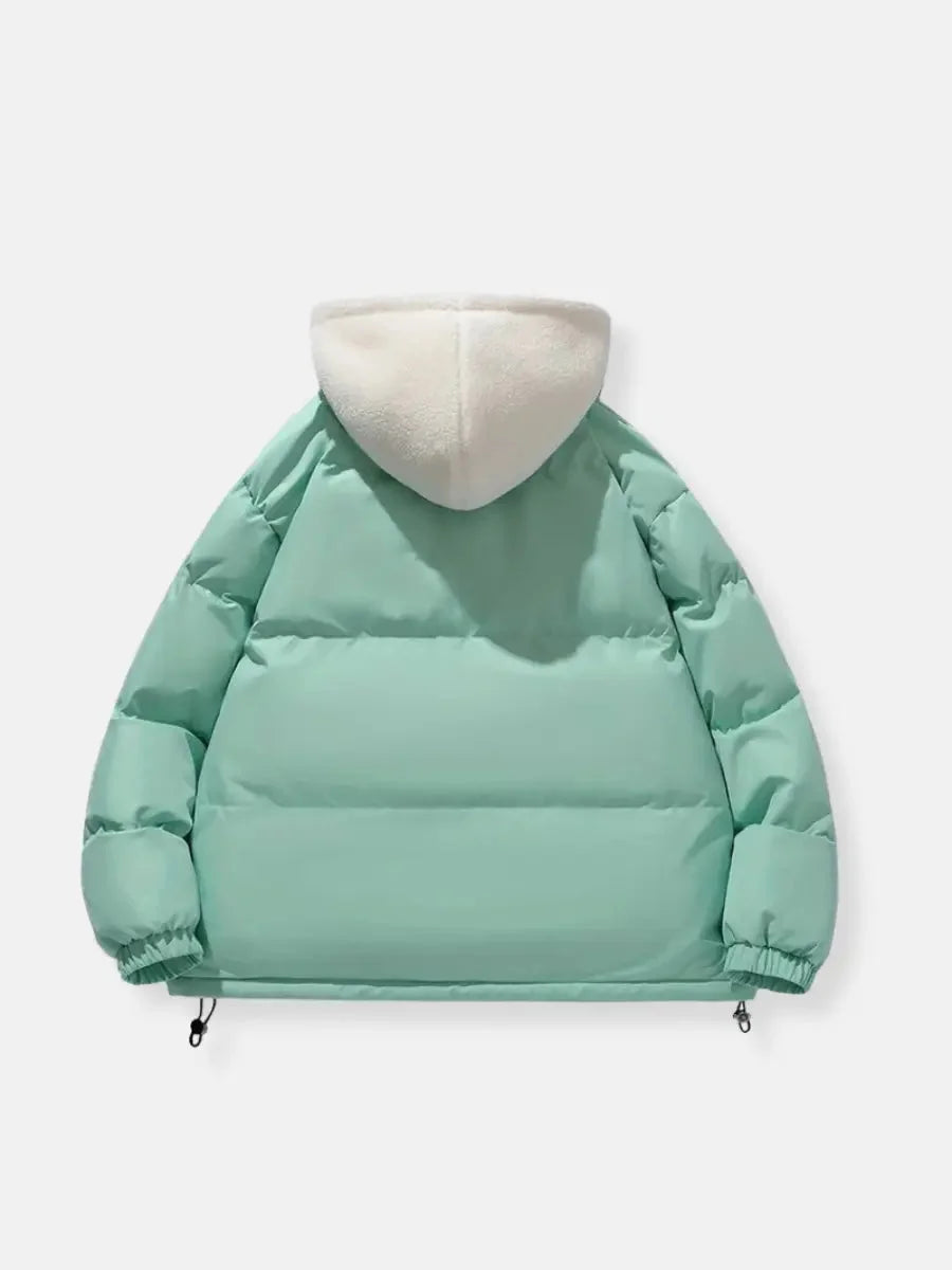 Women's Winter Puffer Coat with Hood and Soft Lining