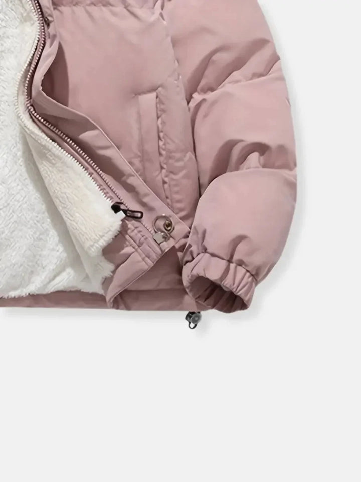 Women's Winter Puffer Coat with Hood and Soft Lining