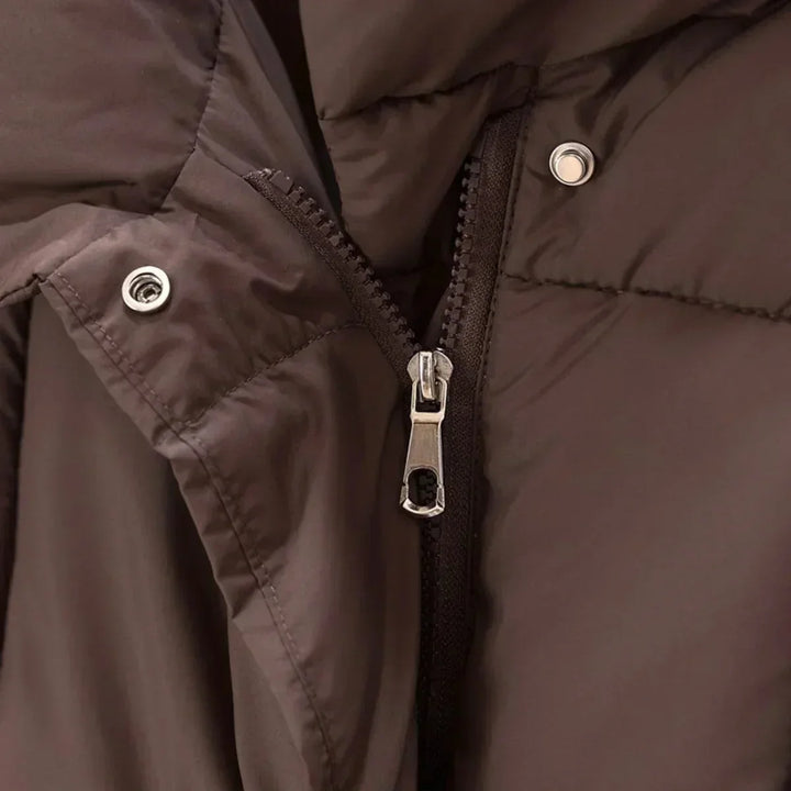 Women's winter Coat with belt and elegant collar