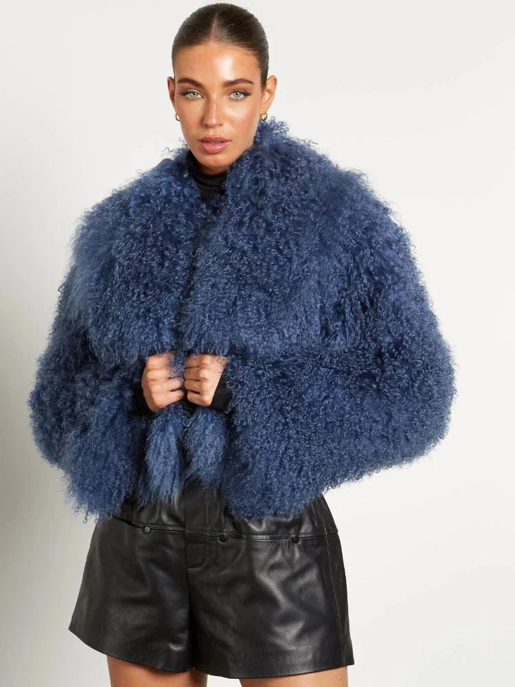 Women's Teddy-Style Coat with Long Sleeves