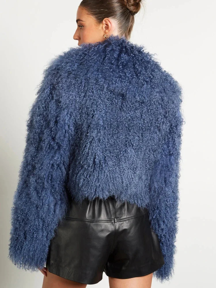 Women's Teddy-Style Coat with Long Sleeves