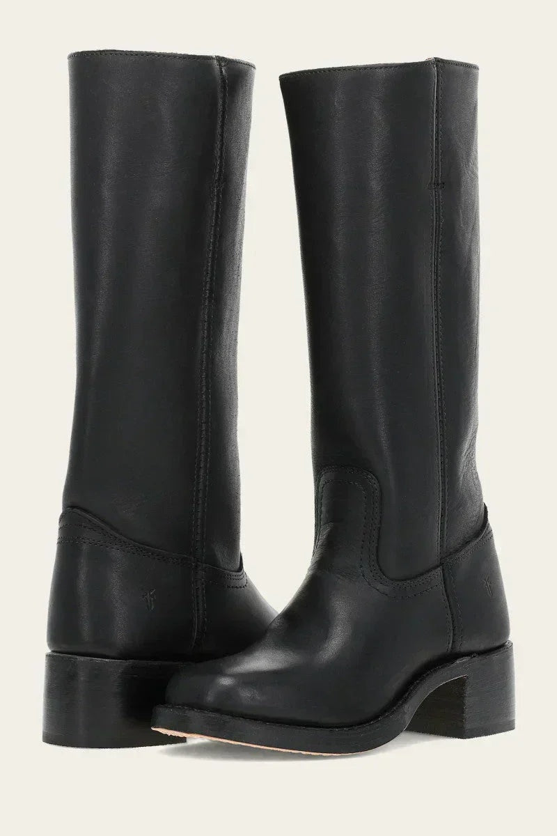 Mencía | Women’s High-Shaft Leather Cowboy Boots with Heels