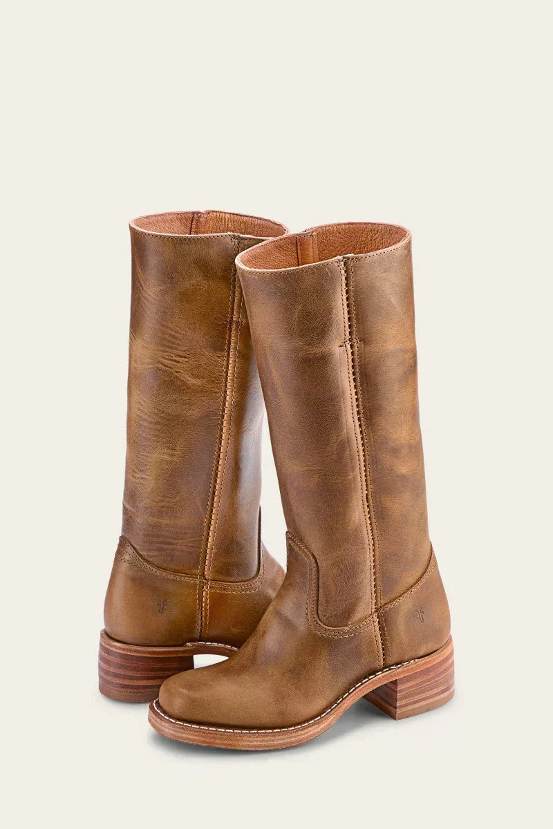 Mencía | Women’s High-Shaft Leather Cowboy Boots with Heels