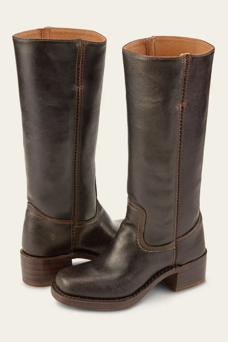 Mencía | Women’s High-Shaft Leather Cowboy Boots with Heels