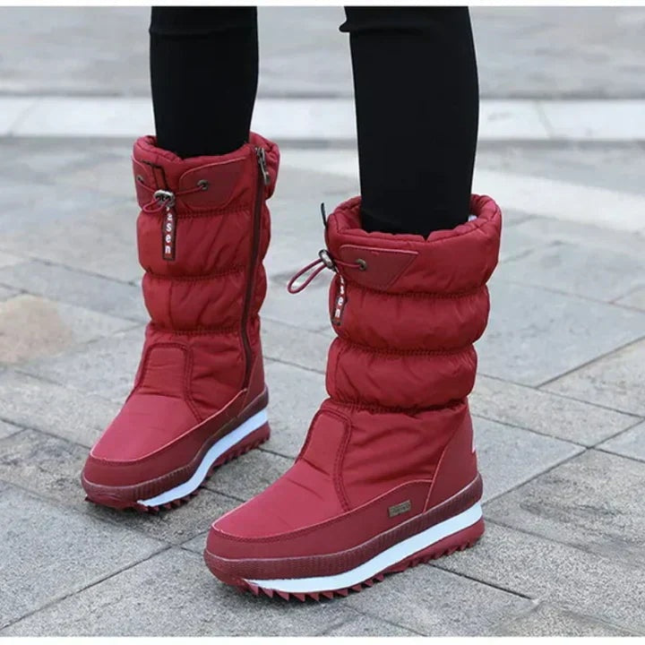 Nahia | Padded Waterproof Women's Winter Boots with a Tall Shaft