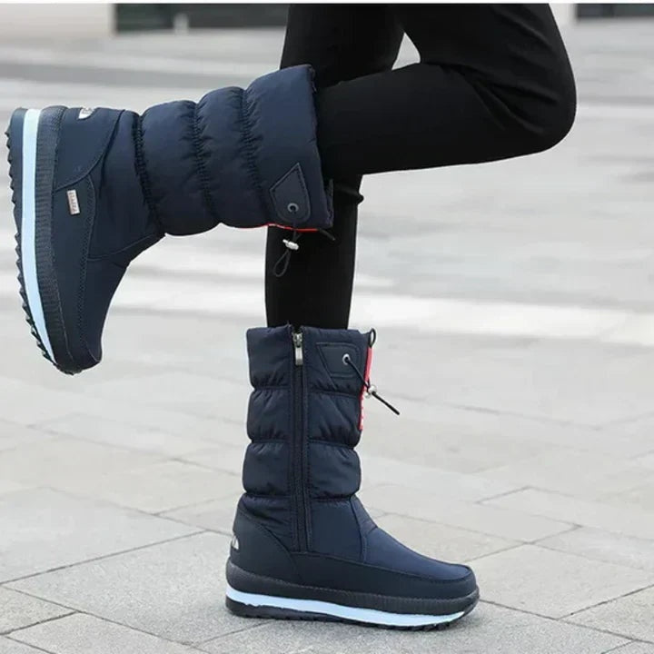 Nahia | Padded Waterproof Women's Winter Boots with a Tall Shaft