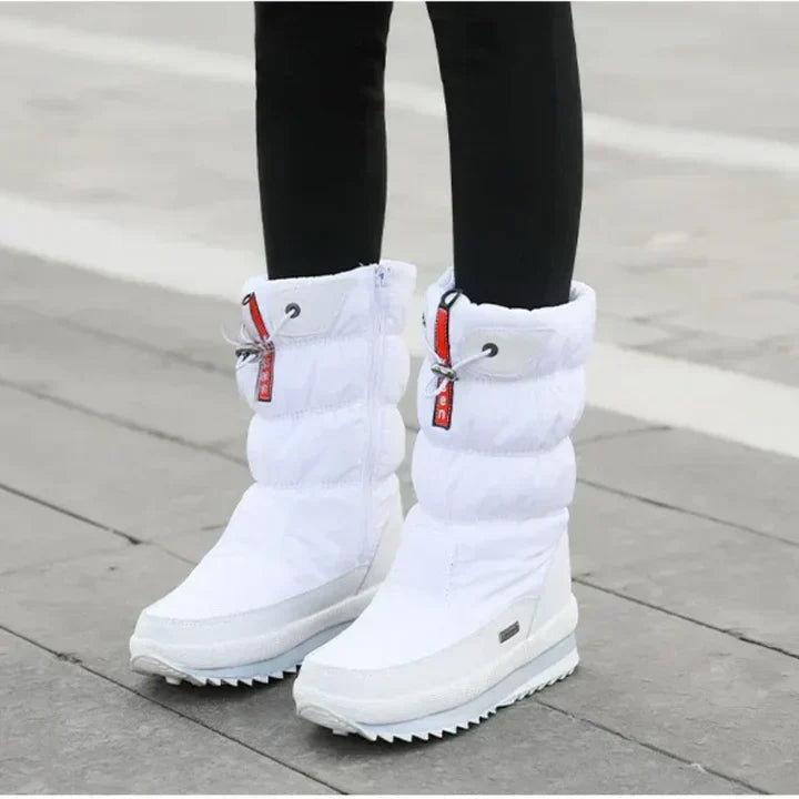 Nahia | Padded Waterproof Women's Winter Boots with a Tall Shaft
