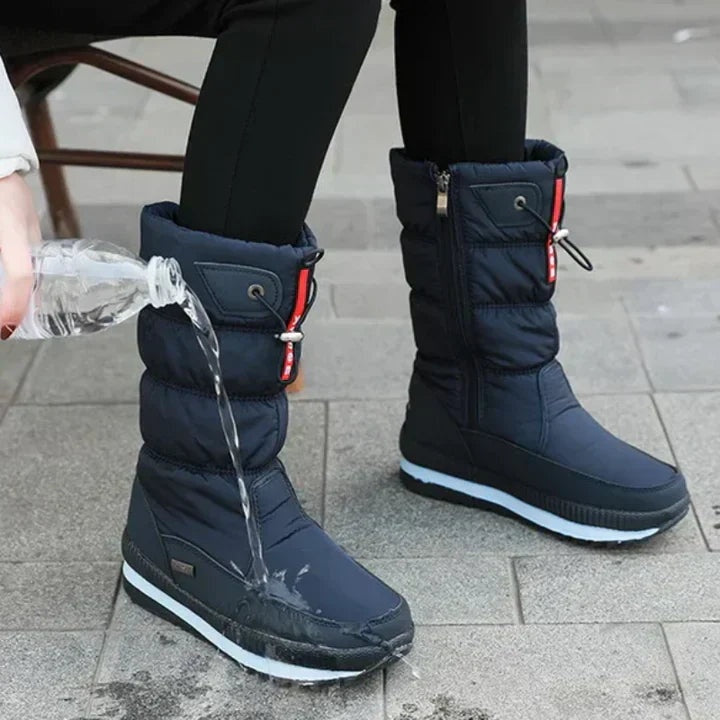 Nahia | Padded Waterproof Women's Winter Boots with a Tall Shaft