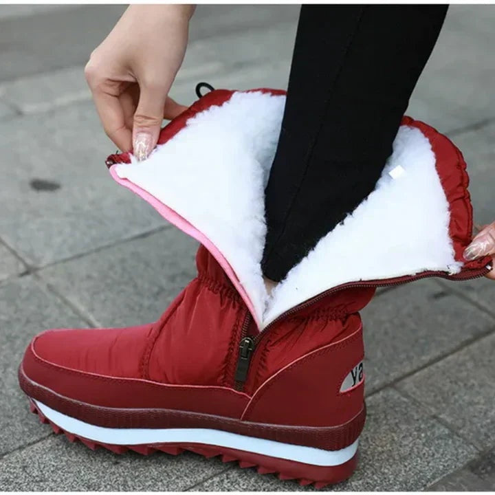 Nahia | Padded Waterproof Women's Winter Boots with a Tall Shaft
