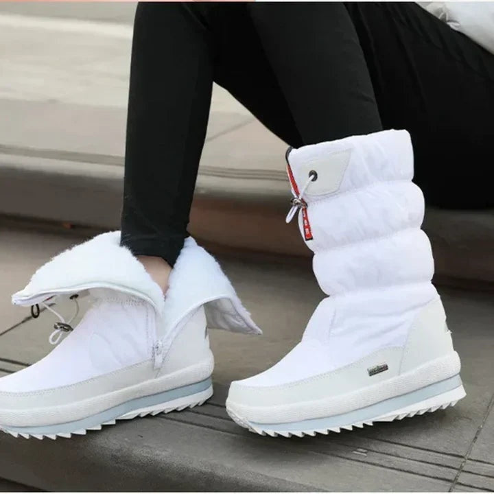 Nahia | Padded Waterproof Women's Winter Boots with a Tall Shaft