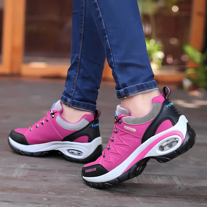 Nerea | Women’s Trekking Sneakers with Thick Soles and Laces