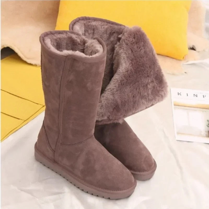 Noelia | Women's Flat Australian Boots with Lined Interior and High Shaft
