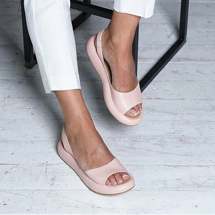 Chic Women's Comfort Sandals with Low Heel – Alana