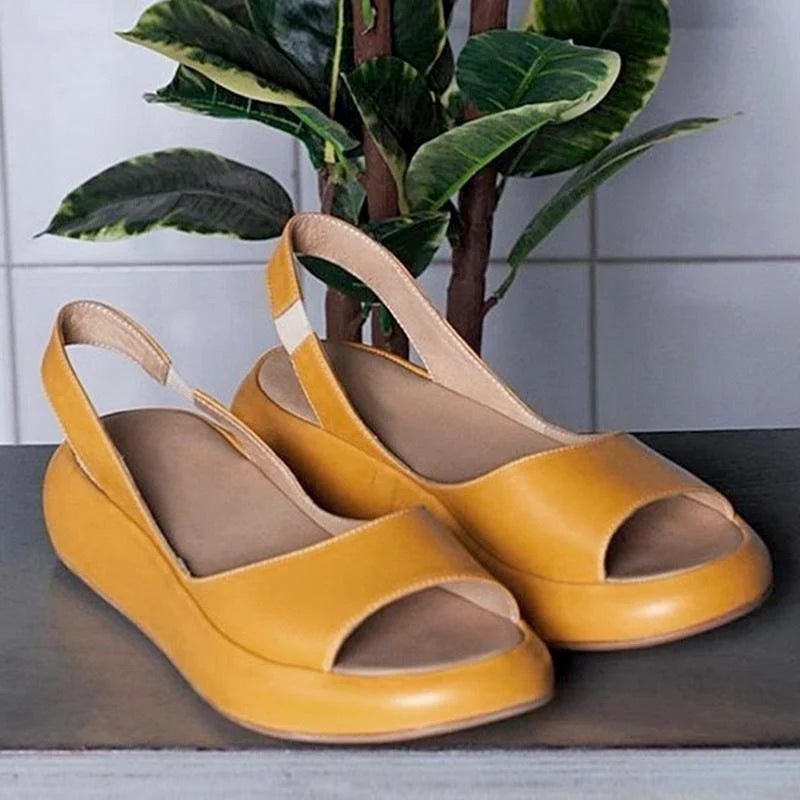 Chic Women's Comfort Sandals with Low Heel – Alana