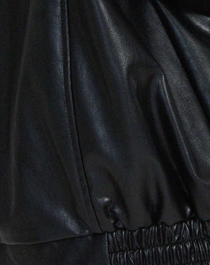 Relaxed Fit Leather Jacket for Women – Mia